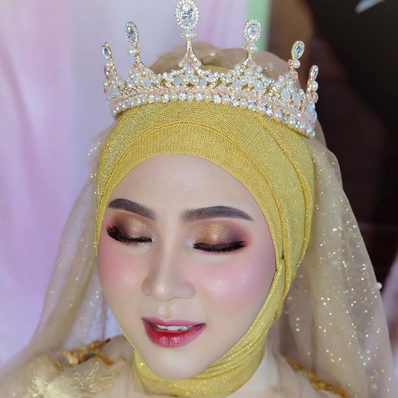 Deartiara Princess Korea Kristal Pink untuk Aksesoris Rambut