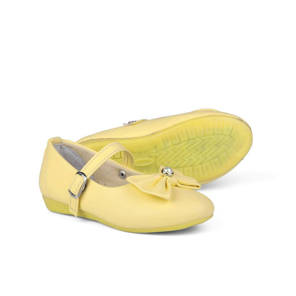 Sepatu Flat Shoes Anak Perempuan Usia 1 Sampai 2 Tahun Anti Slip Terbaru WMP Kuning