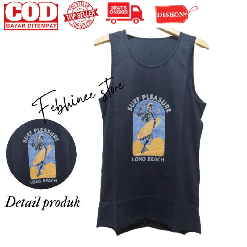 kaos sablon distro / kaos singlet distro / Singlet pria / kaos dalaman pria / singlet pantai