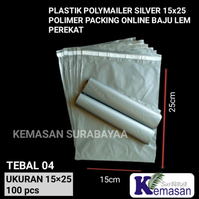 

Kantong Plastik Packing polymailer 15×25CM isi 100pcs Plastik Packing
