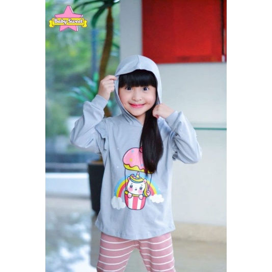 Afsheenastore Set Hoodie Unicorn By Baby Sweet