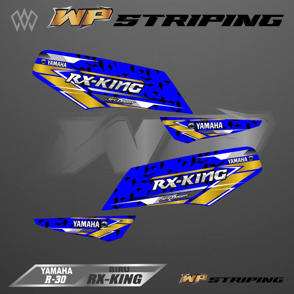 STRIPING RX KING - STIKER VARIASI LIST SKOTLET MOTOR YAMAHA RX KING - R-30
