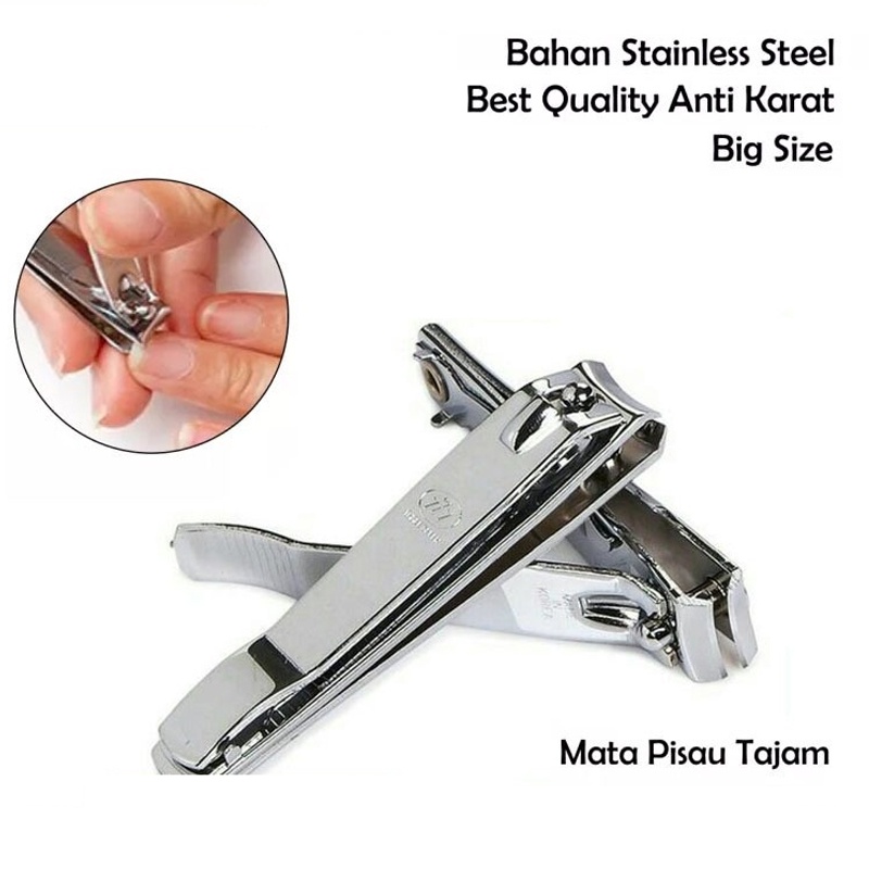 Hope Store - Gunting Kuku Jumbo 777 Alat Potong Kuku Manicure Padicure Stainless Steel