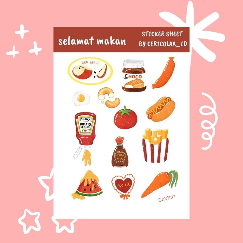 

Sticker Sheet Selamat Makan (Kiss Cut)