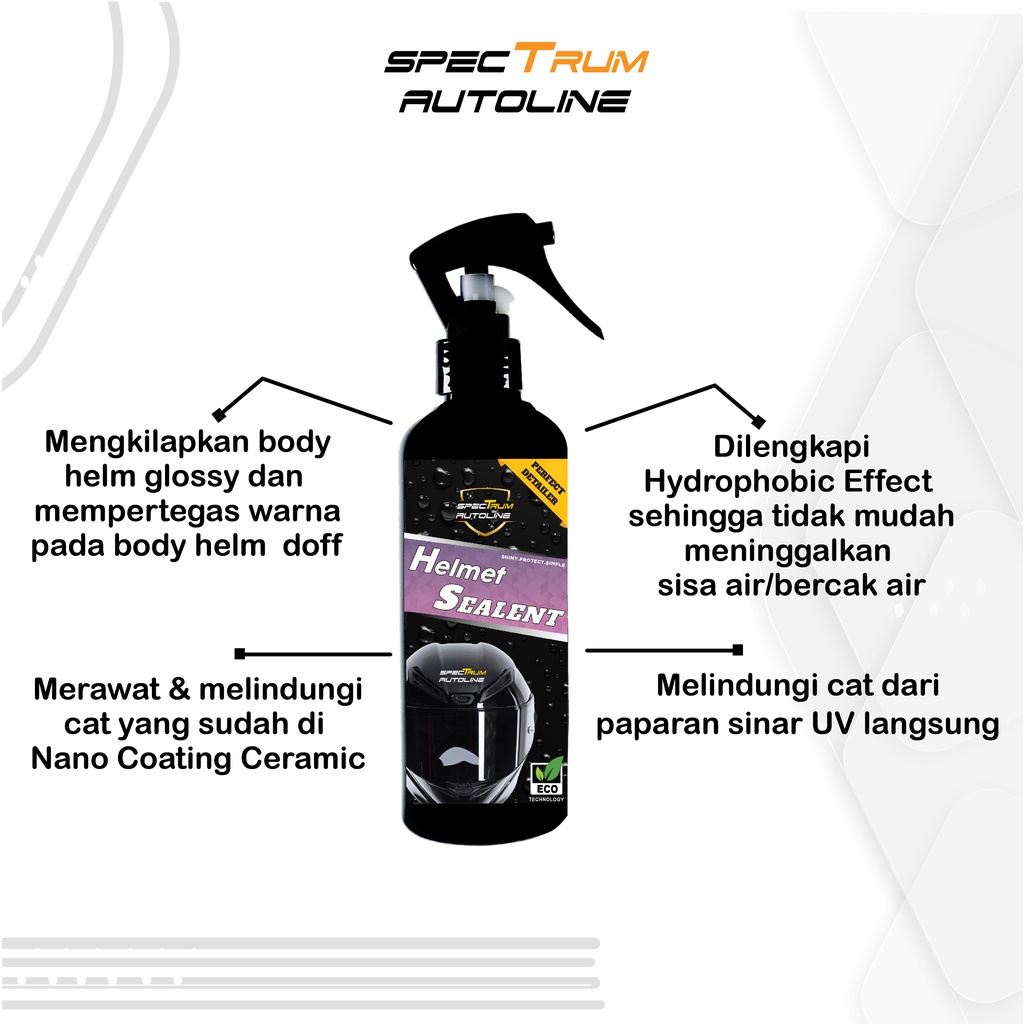 SPECTRUM Helm Sealent Semi Coating Helm Extra Hydrphobic No Silicon Efek Daun Talas BISA COD PGM