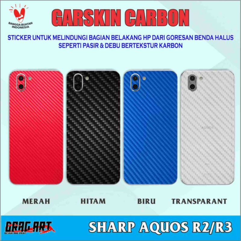 Garskin Skin Karbon Carbon Sharp Aquos R2 R3
