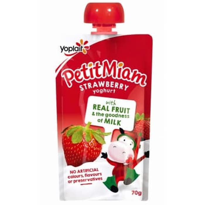

#HANDCARRY Yoplait Petit Miam Squeezie Yogurt Strawberry 70g - UFOHCR0101