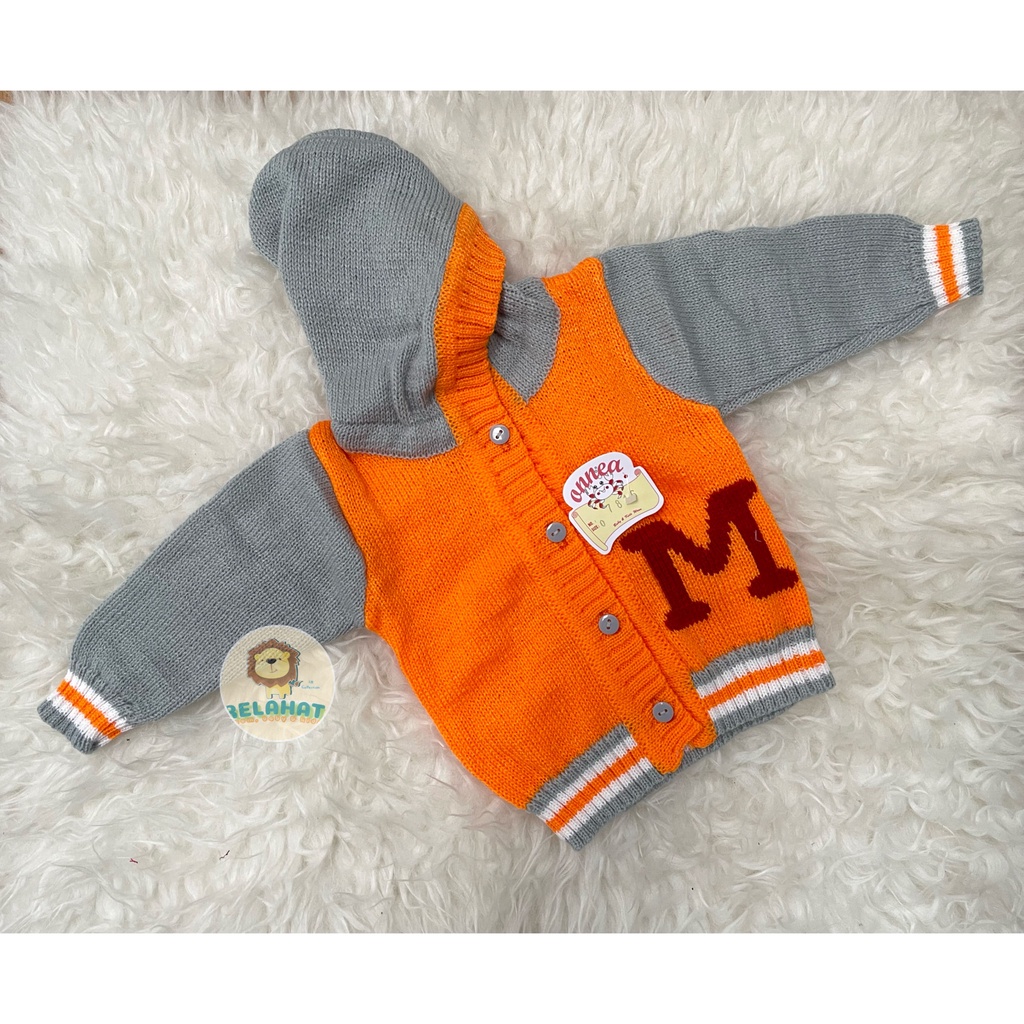 Jaket Bayi Rajut Onnea Warna Topi Laki Perempuan-16