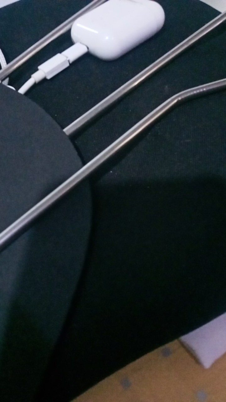 Pembersih Sikat Sedotan Besi Stainless Steel Brush Straw Stain Less Bengkok Lurus