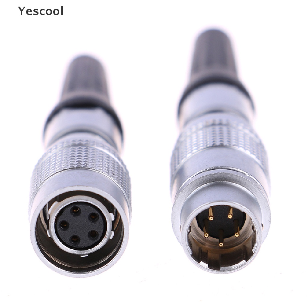 Yescool 1 Set Konektor sensor Sirkular YC8 mini Model push pull self lock