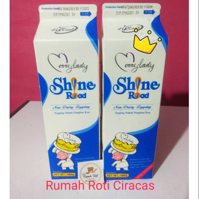 

SHINEROAD WHIPPING CREAM SHINE ROAD WHIPP KRIM 1LITER NON DIARY BKN MILAC