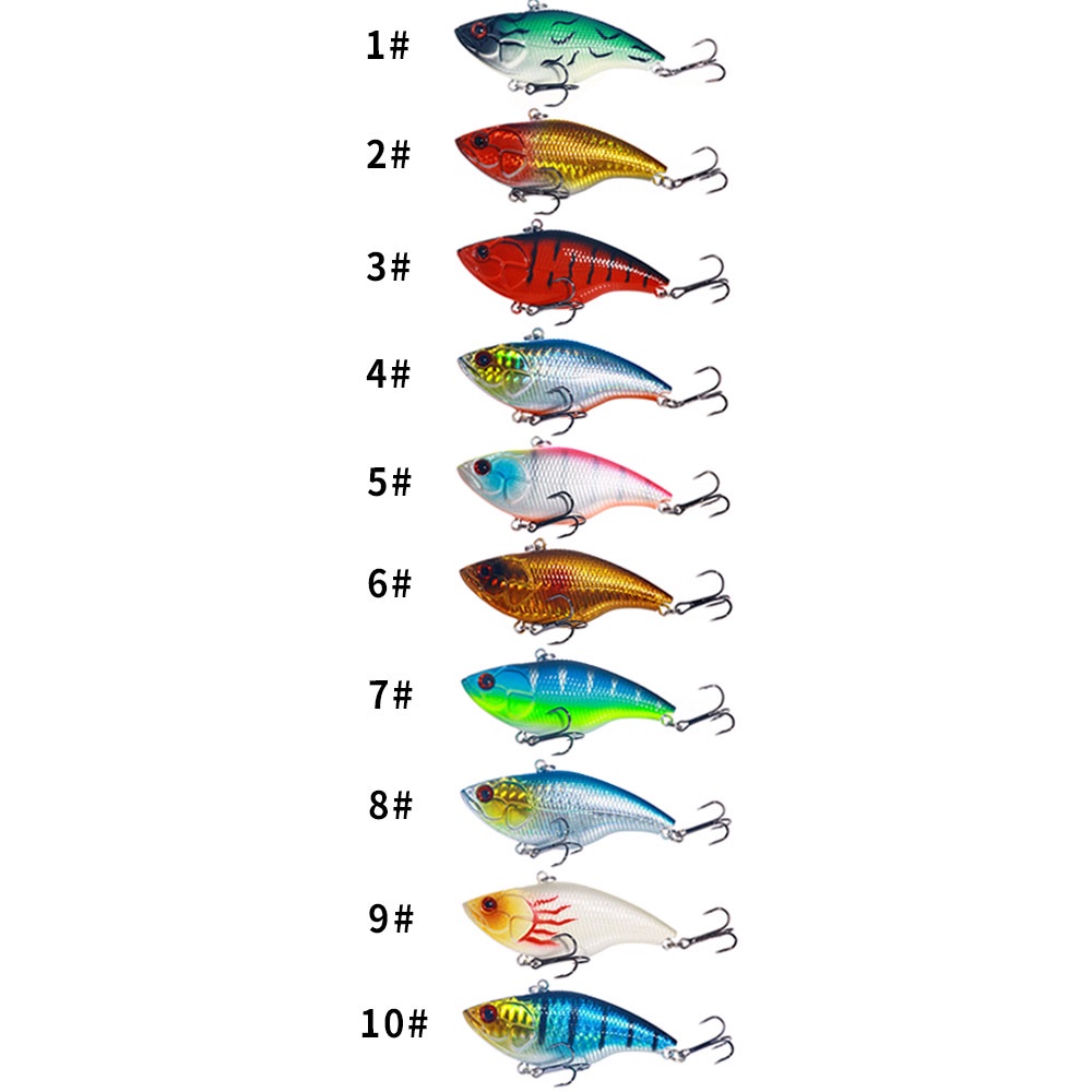 HENGJIA 1pcs 7.5cm 18g Crankbait umpan vib pancing swimbait vibration fishing lure ikan bait Popper