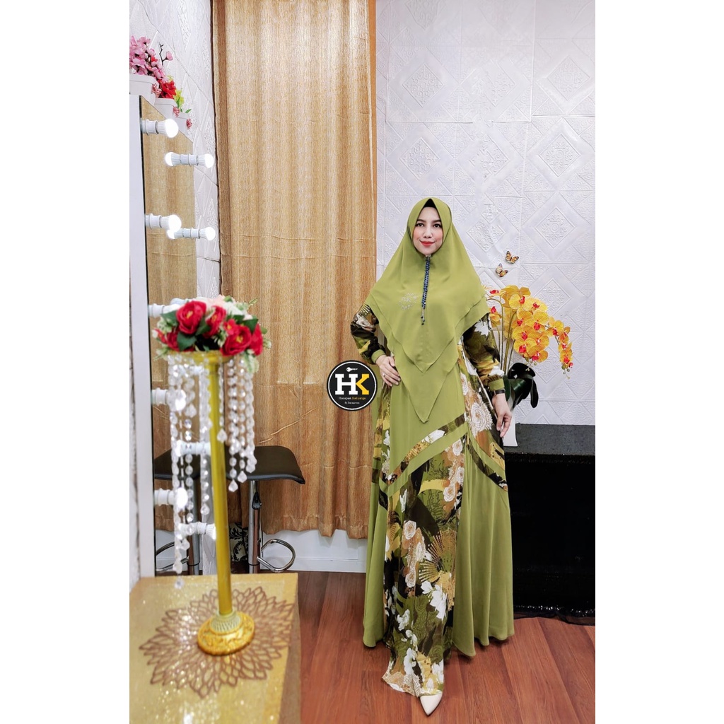 AINUN SYAR'I THE SERIES BY HK by Dermawan ORI Hijab Gamis Syari BestSeller Terlaris Termurah Origina