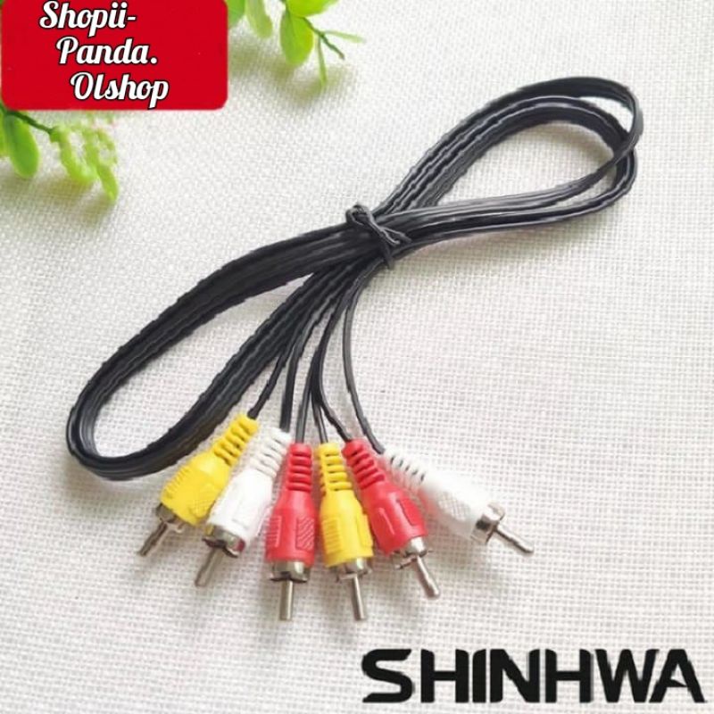 Kabel Rca to Rca 1.8m / Kabel AV VIDEO 1.8m / Audio 2-3.5High Quality