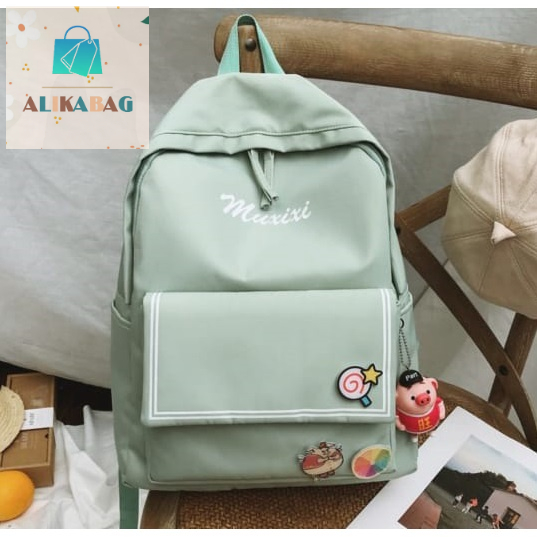 ALIKA BAG - Tas Ransel Wanita Travel Backpack Korean Style