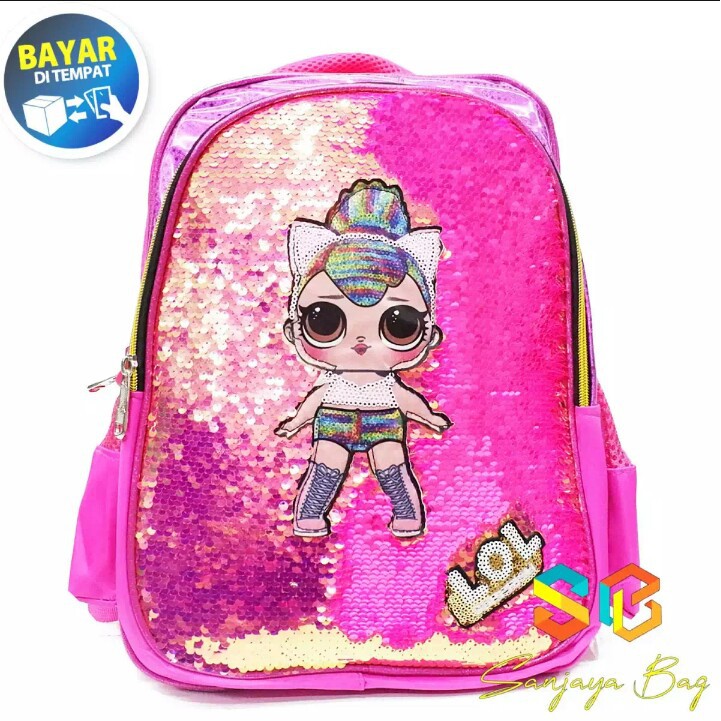 Tas Ransel Usap Lol Tas Ransel Sekolah Anak Tas Fashion Anak - pink