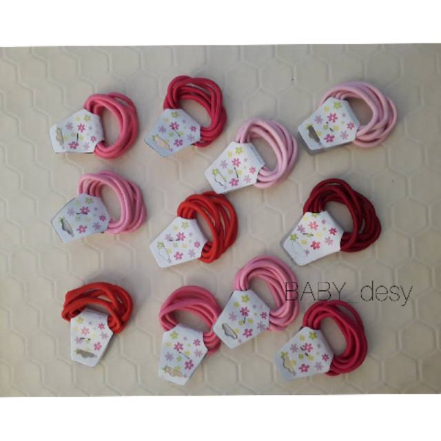 6PCS AKSESORIS TALI RAMBUT / IKAT RAMBUT / KUNCIR RAMBUT GELANG KARET