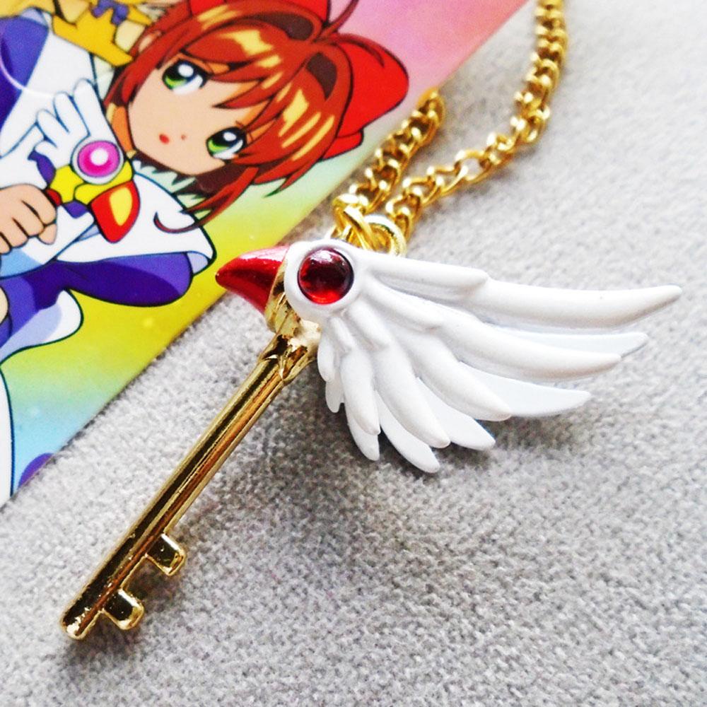 NICKOLAS1 Tongkat Ajaib Kalung Animasi Manga Gantungan Kunci KINOMOTO SAKURA Anime Card Captor Alat Peraga Cosplay