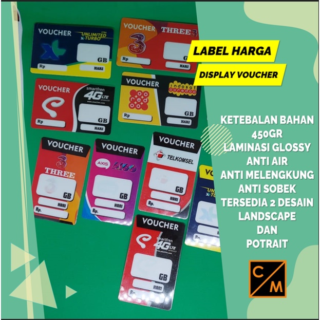 

Label Harga Display Konter Bahan Premium