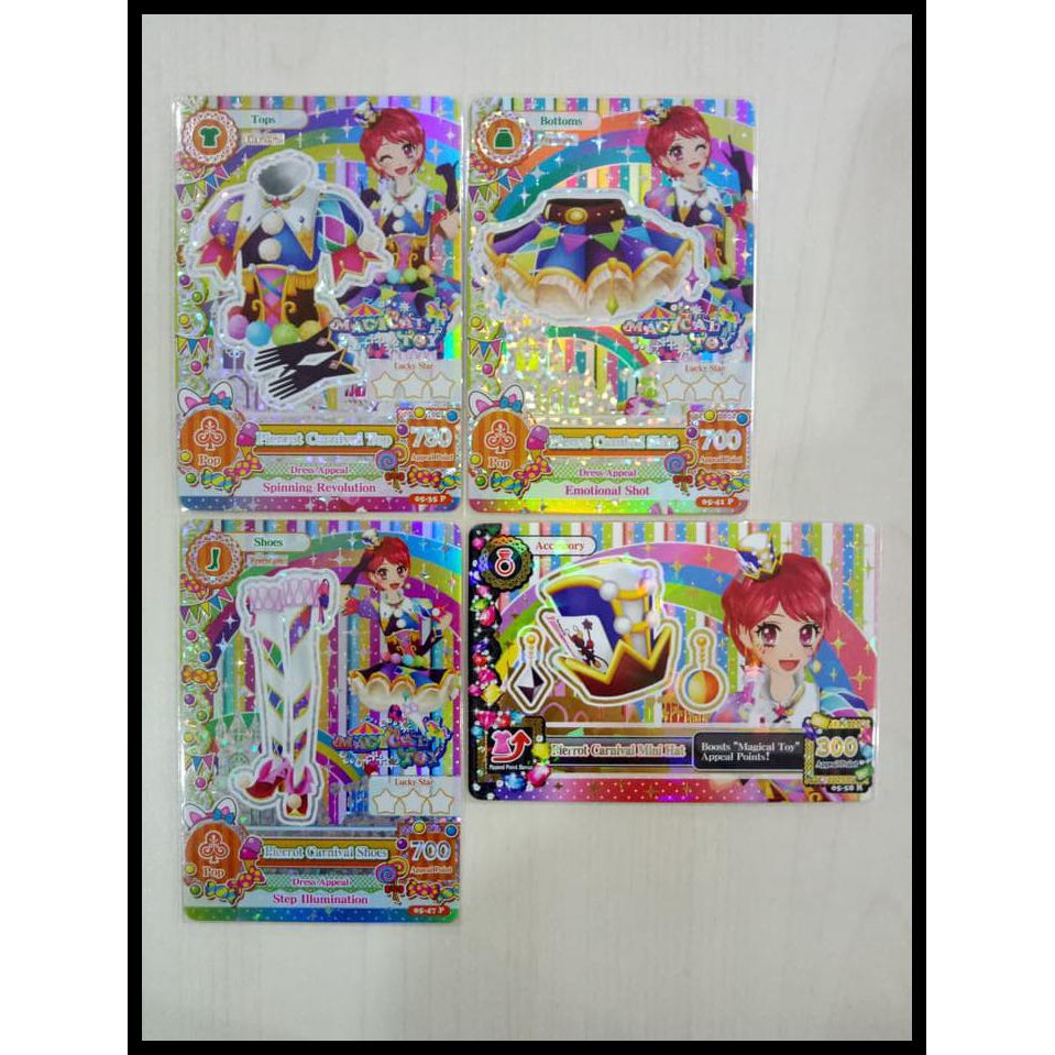 Produk Unggulan Aikatsu Premium S1V5 Pierrot Carnival Set