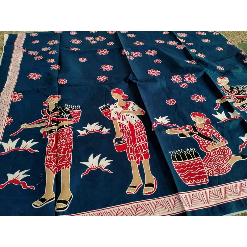 Kain Batik jawa motif mbak jamu warna dasar ungu
