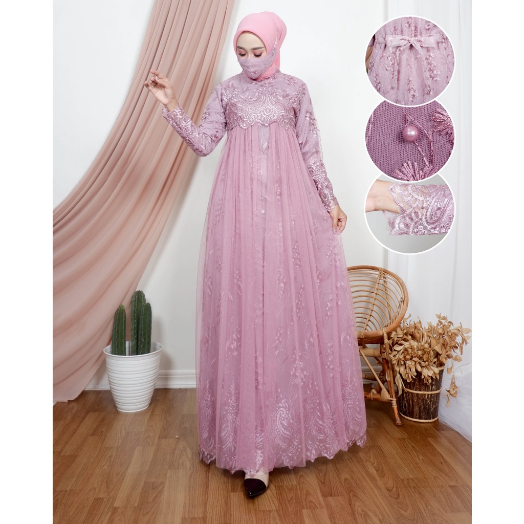 REALPCIT !!! SYAHERA DRESSS / GAMIS PESTA / GAMIS BRUKAT / KEBAYA MODERN / KEBAYA PESTA / JN