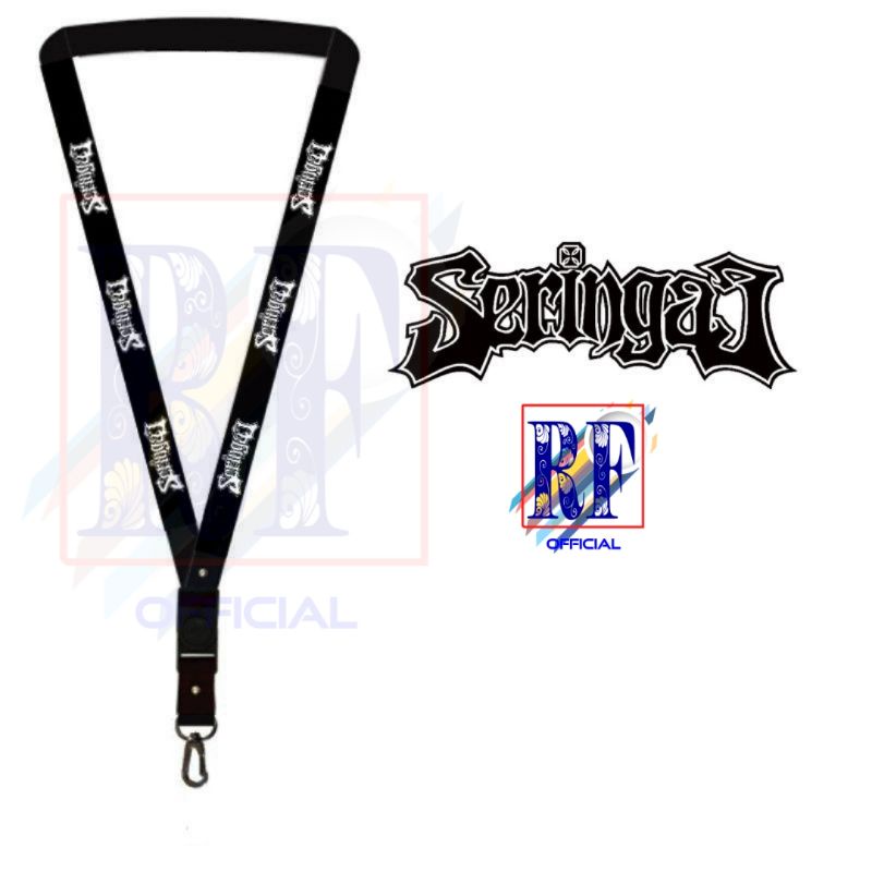 

Gantungan kunci SERINGAI Band Metal Musik Rock tali lanyard band gantungan leher id card name tag