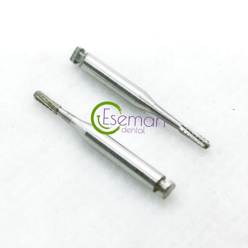 1pc Tungsten Carbide Bur Fissure Silindris Fissure Lowspeed Contra Angle RA1558Dental Bur
