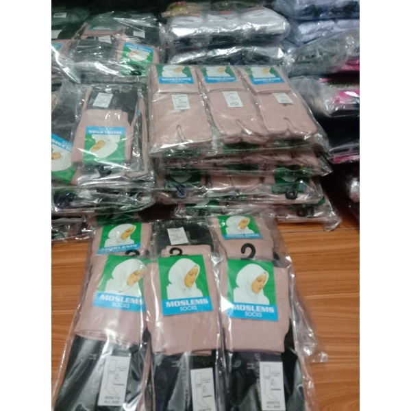 KAOS KAKI JEMPOL PREMIUM, POLOS MUSLIMAH DEWASA TELAPAK HITAM/JEMPOL POLOS TAPAK HITAM / Nilon LEMBUT-ELASTIS-BERKUALITAS