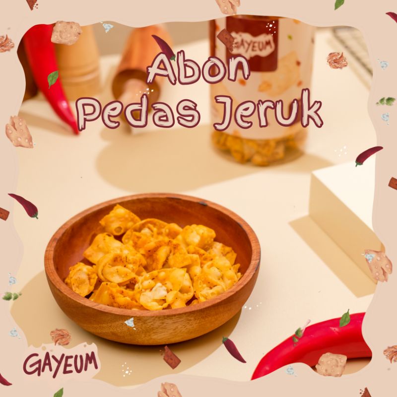 

Gayeum Keripik Pangsit (Abon Pedas) 250gr