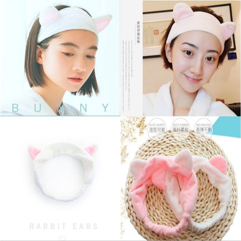 Bandana Bando Motif Kuping Hairband Korea