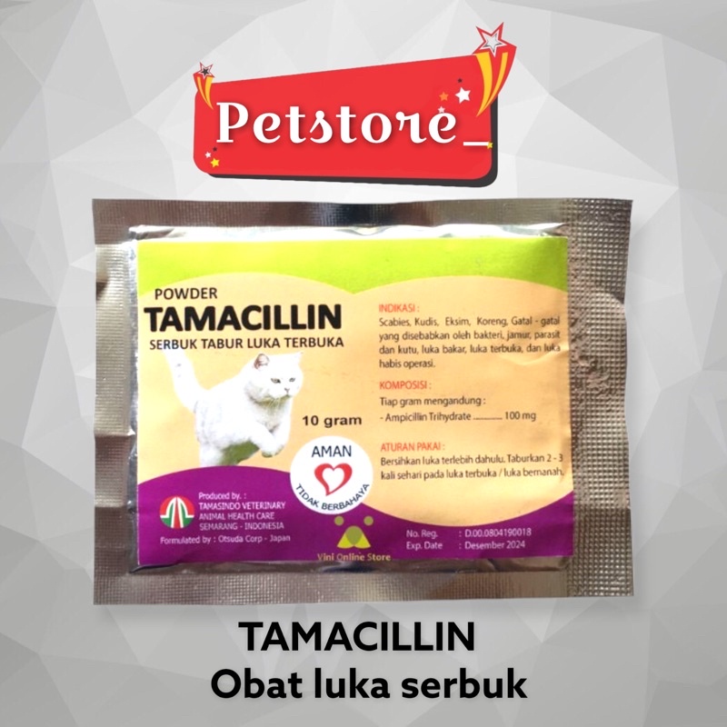 TAMACILLIN Obat luka berbentuk serbuk praktis