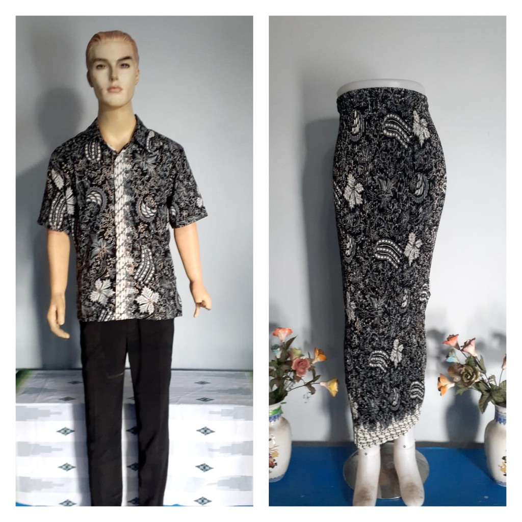 PROMO SET KEMEJA ROK BATIK COUPLE / SET KEMEJA ROK COUPLE / SET BATIK COUPLE