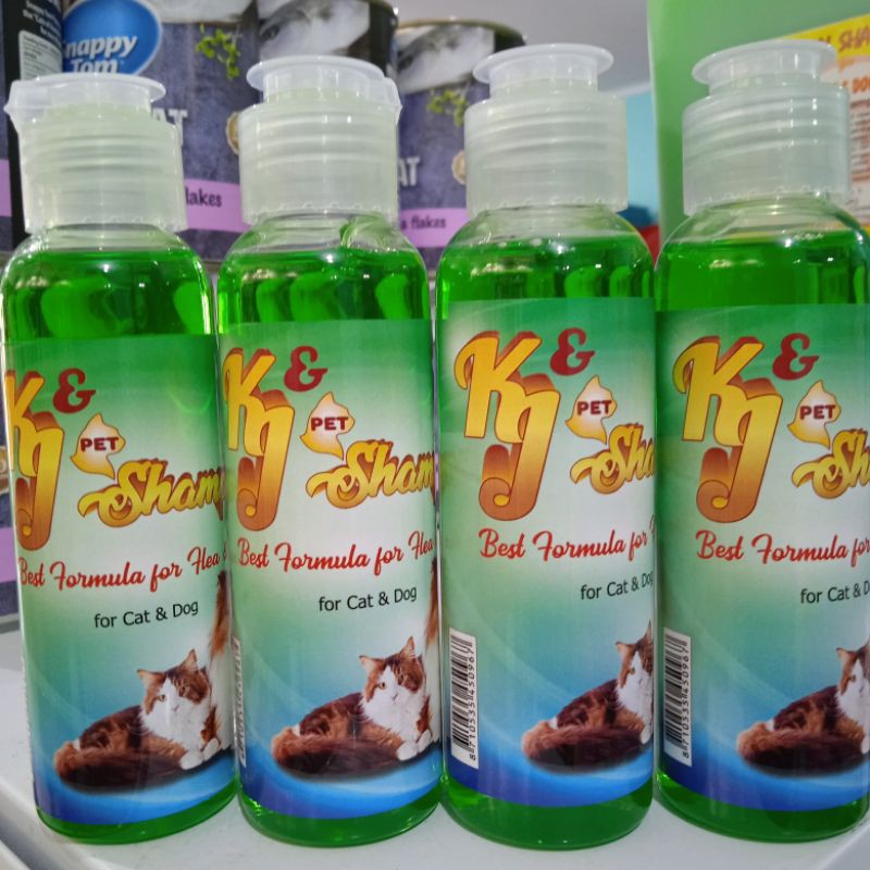 Shampo Kutu + Jamur + Conditioner Kucing dan Anjing 100ml - K&amp;J sampo Flea &amp; tick