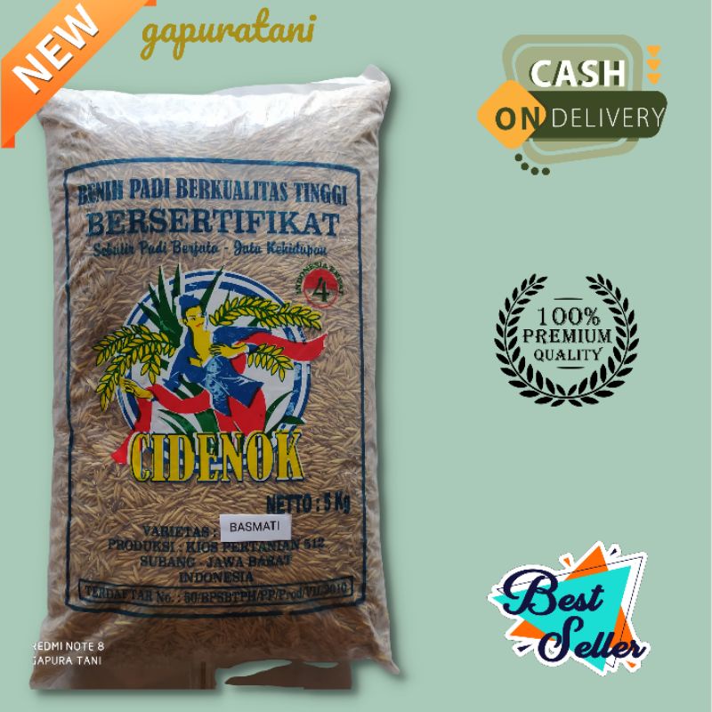 benih padi India BAROMA basmati aroma kemasan 5 kg murah original