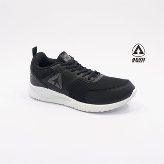 Aerostreet 39-42 Vision Hitam - Sepatu Sneakers Casual Sport Sekolah