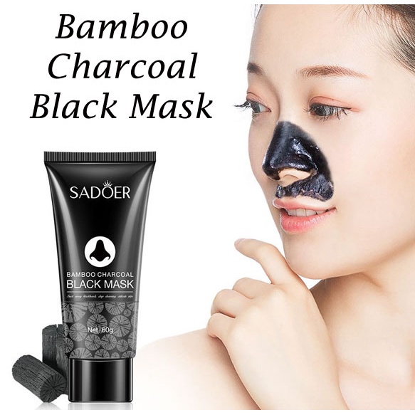 Beauty Jaya - Sadoer Black Mask Masker Komedo Charcoal Blackhead  Remover Import