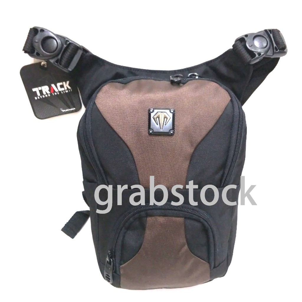 Tracker Tas Paha Selempang Hitam Kombinasi 408GC New Arrival