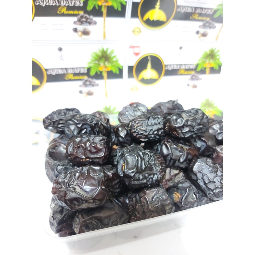 Kurma Ajwa 500gr KEMASAN TOPLES Madinah / Kurma Nabi Asli 100% Saudi Premium