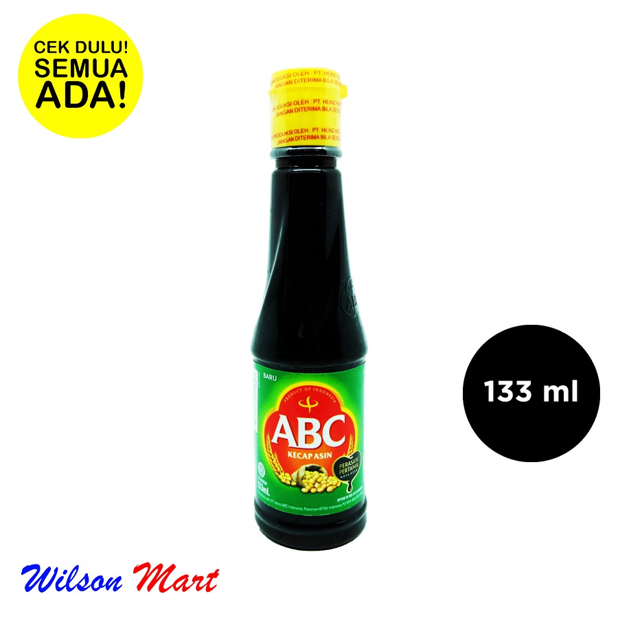 

ABC KECAP ASIN 133 ML BOTOL