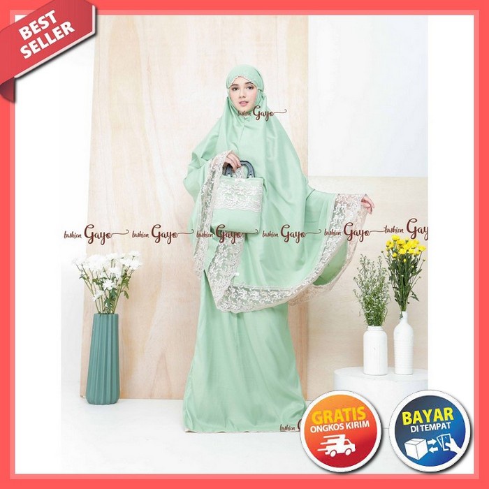 Mukena Batik Pekalongan Cap Encim Jumbo Rayon Samitex Terbaru Free Tas Mukena Batik Dewasa Cap Terba