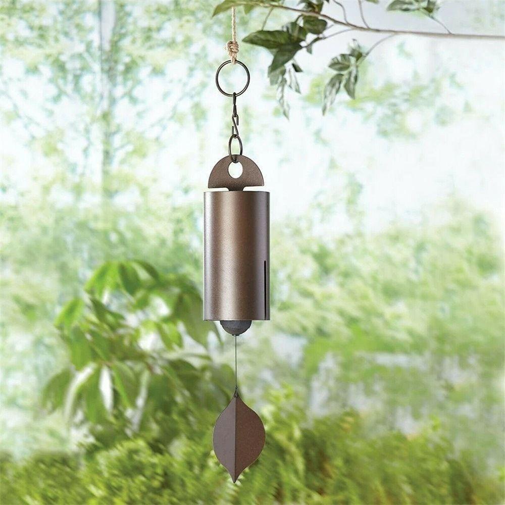 R-bunga Lonceng Angin Logam Antik Hadiah Yard Outdoor Serenity Bell