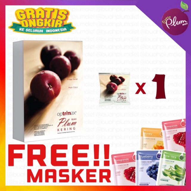 Buah Plum Delite Diet Detox Kurus Slim BPOM Optrimax Herbal Original Aman Healthy Fruit Optimax