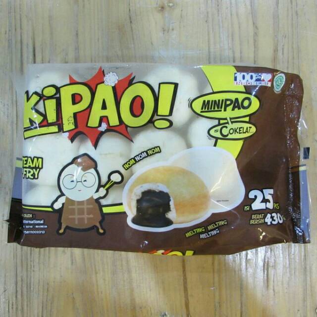 

Kipao Minipao Coklat 25pcs/430gr