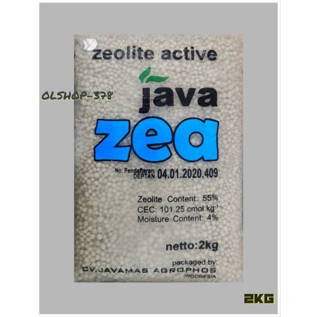 JAVA ZEA ZEOLUTE ACTIVE 2 Kg/ JAVA ZEA ORIGINAL ZEOLITE ACTIVE 2 Kg ZEOLITE ACTIVE JAVA ZEA Pupuk Pe