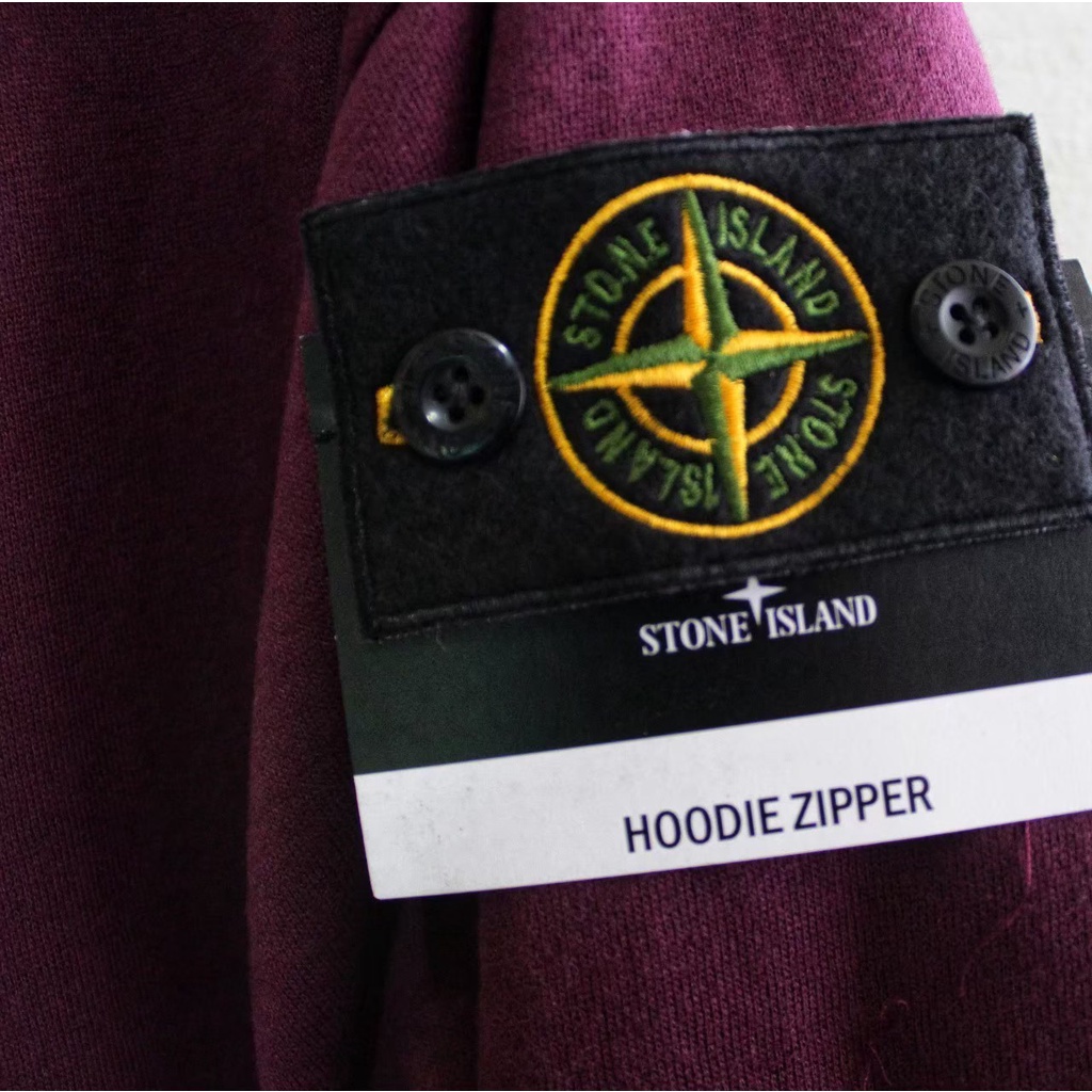 Jaket  Sweater Hoodie Zipper STONE ISLAND – Edition Fashion Trendy Casual Pria Good Brand Quality Stylish