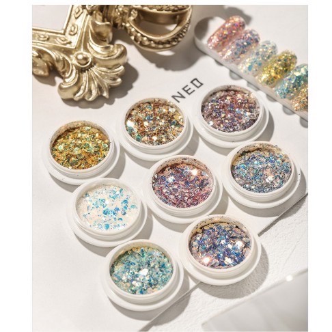 GLITTER HEXAGONAL MIX GLITER NAIL ART HIASAN KUKU NAILART SLIME GLITER POT PREMIUM BERKILAU