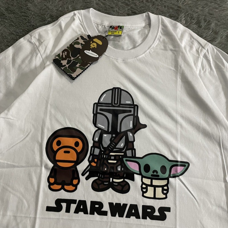 KAOS TSHIRT BAPE MILO STARWARS FULLTAG