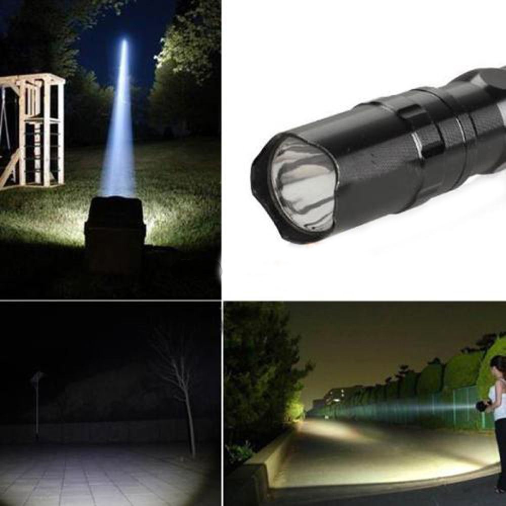 Row Lampu Senter Led Mini Taktis Super Terang Anti Air Untuk Outdoor