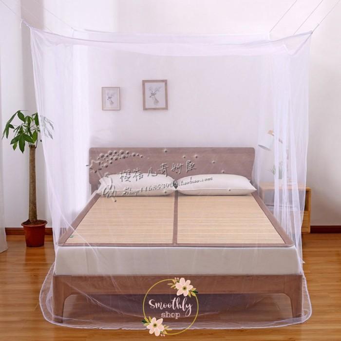 Net | Kelambu Gantung Kotak - Kelambu Anti Nyamuk Import Ukuran Jumbo Polos